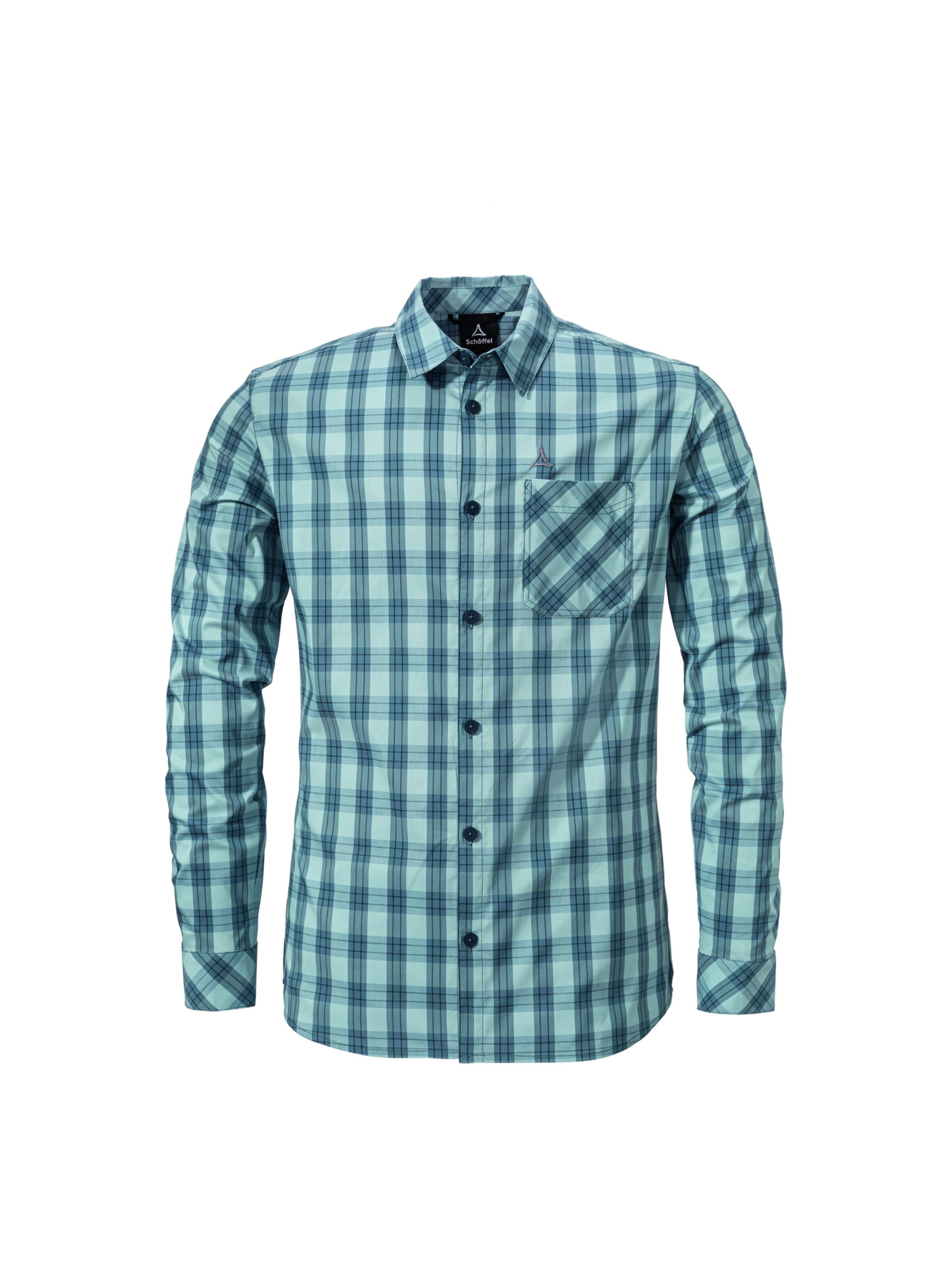 Schöffel Regular fit Functioneel overhemd 'Sobra' in Blauw: voorkant