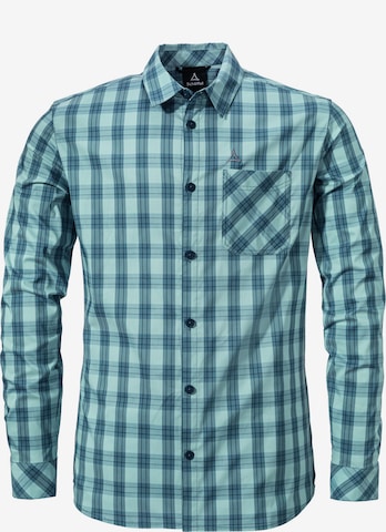 Schöffel Regular fit Functioneel overhemd 'Sobra' in Blauw: voorkant