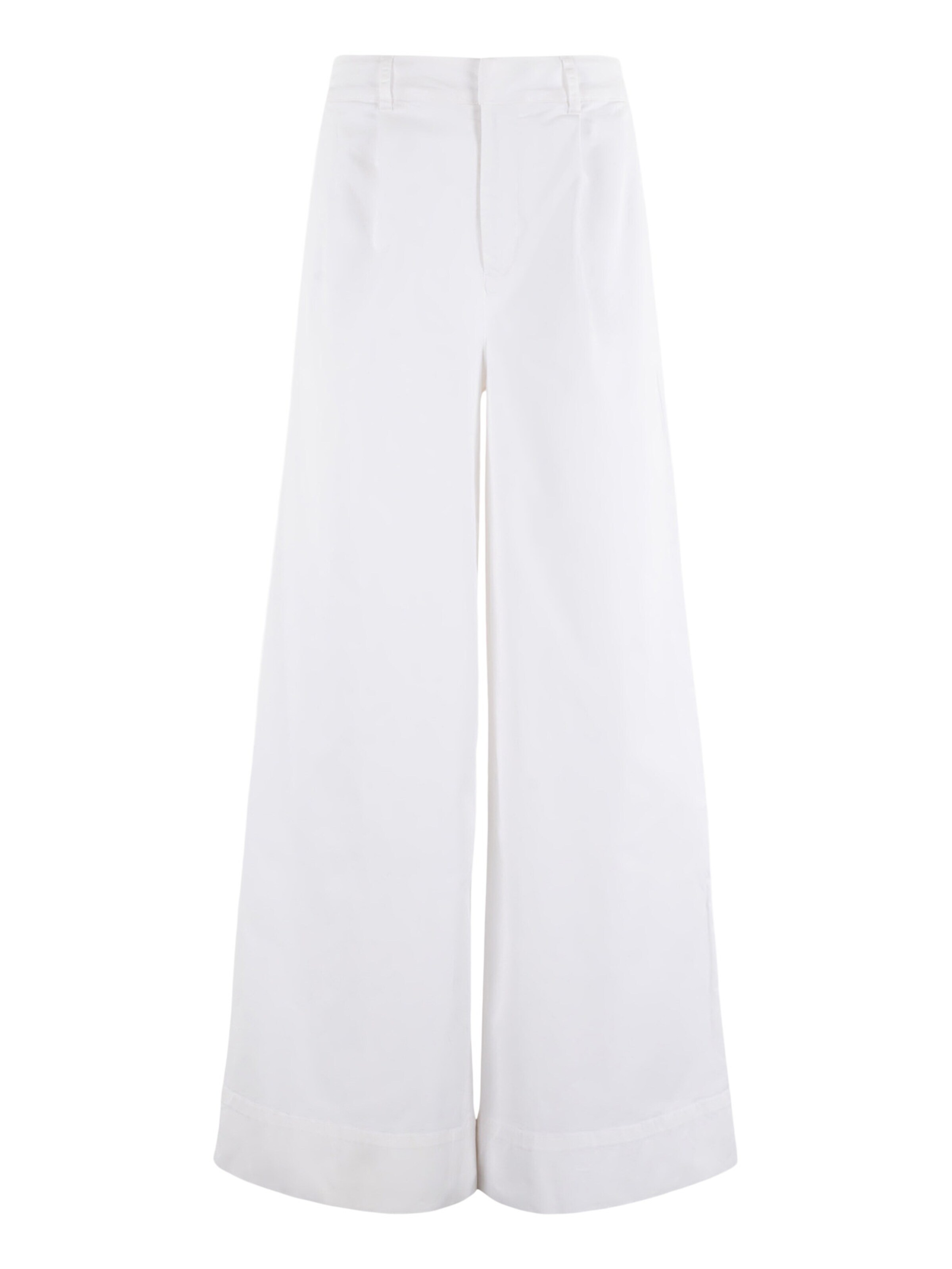 MSCW Wide Leg Hose 'Grazy'‌ in Weiß: Vorderseite