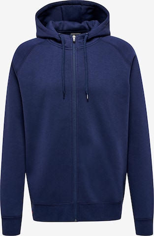 Hummel Zip-Up Hoodie in Blue: front