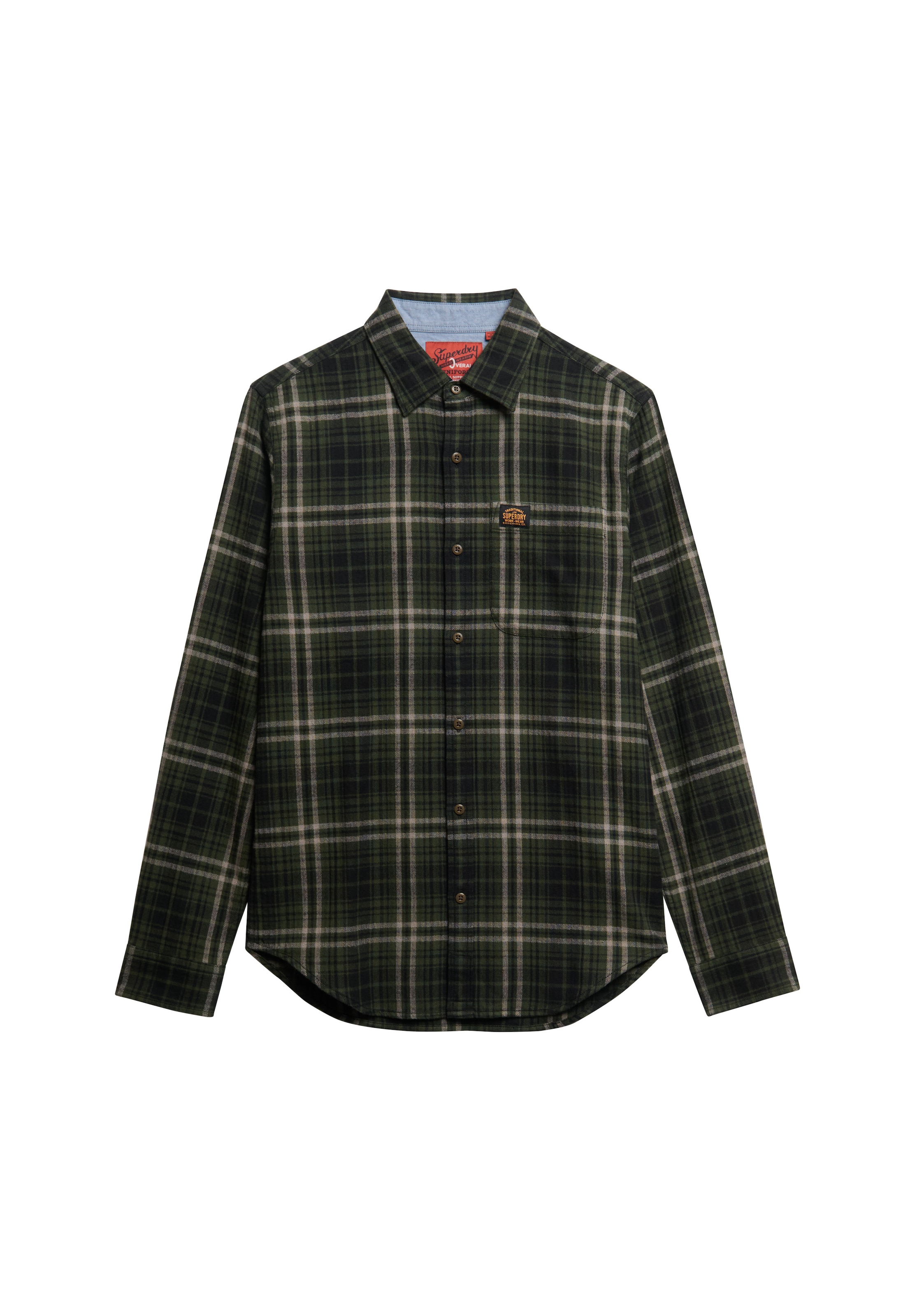 Superdry Overhemd in Groen: voorkant