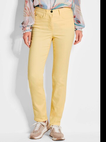 Goldner Slim fit Jeans 'Louisa' in Yellow