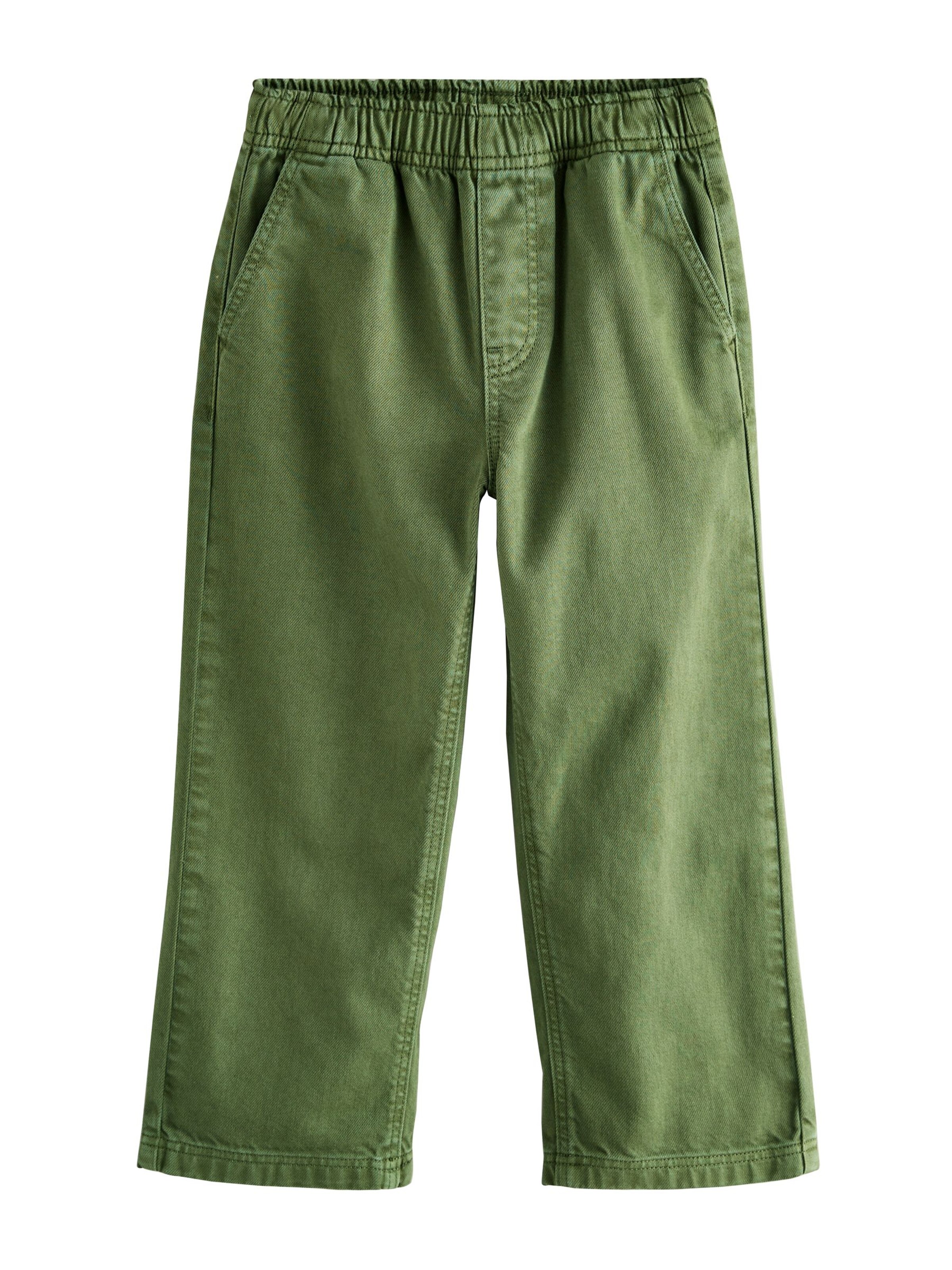 NextWide Leg/ Široke nogavice Traperice - zelena boja: prednji dio