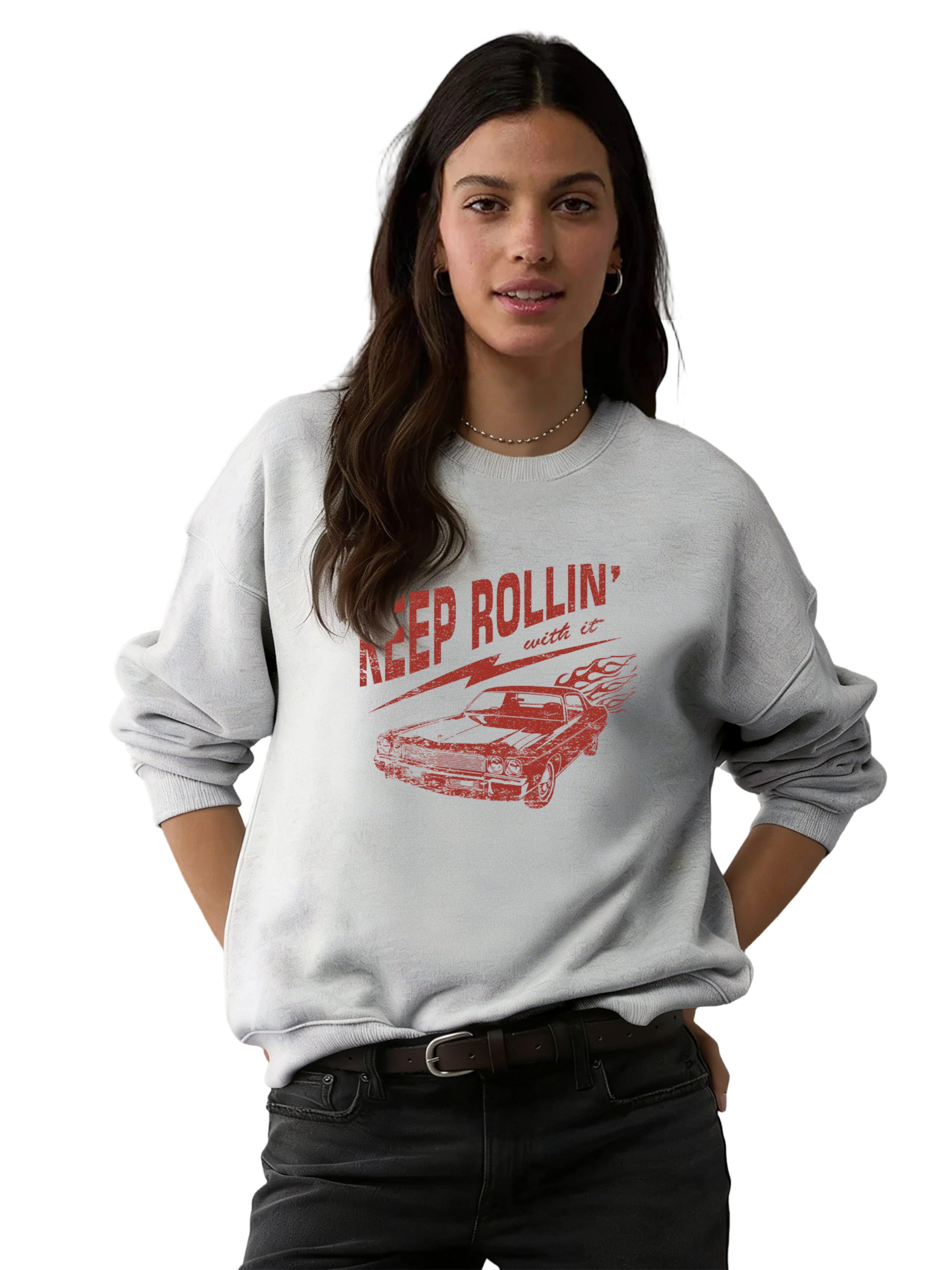 GORHEY - Sudadera en gris: frente