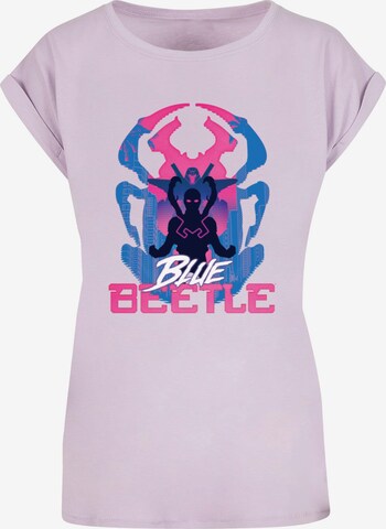 T-shirt 'Blue Beetle - Posing' ABSOLUTE CULT en violet : devant