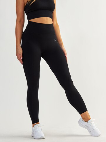 BeShaped Skinny Sportbroek 'Body Boost' in Zwart: voorkant