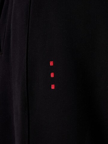 Ossy Homer Loosefit Sporthose '450 GSM Heavy Cotton' in Schwarz