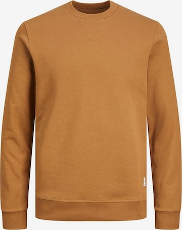 JACK & JONES Sweatshirt in Bruin: voorkant