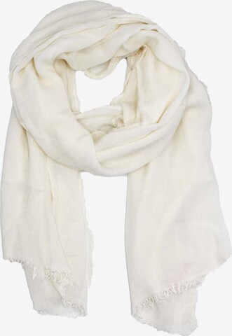 Leslii Scarf in White: front