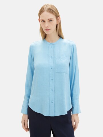 TOM TAILOR Bluse in Blau: predná strana