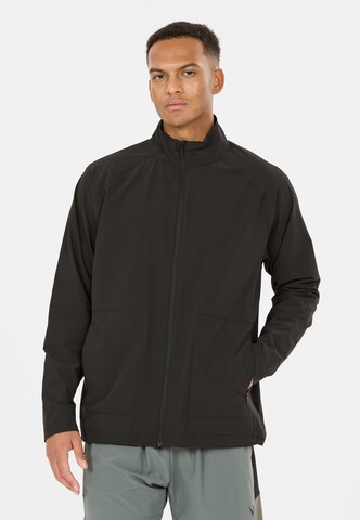 Virtus Laufjacke 'Benan V2' in Schwarz: Vorderseite