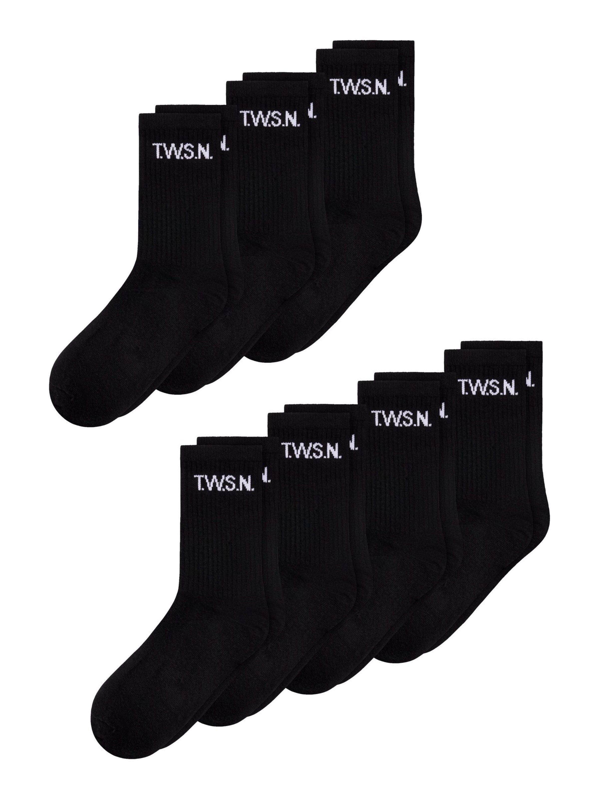 TWO SOON Къси чорапи в черно: отпред