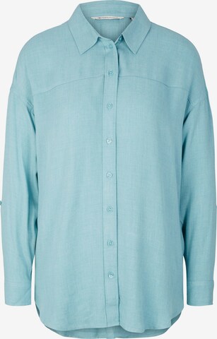 TOM TAILOR DENIM Blouse in Blauw: voorkant