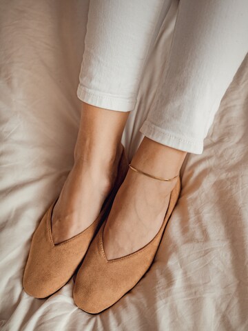 Hey Happiness - Joyería para pies 'Snake Flow' en oro