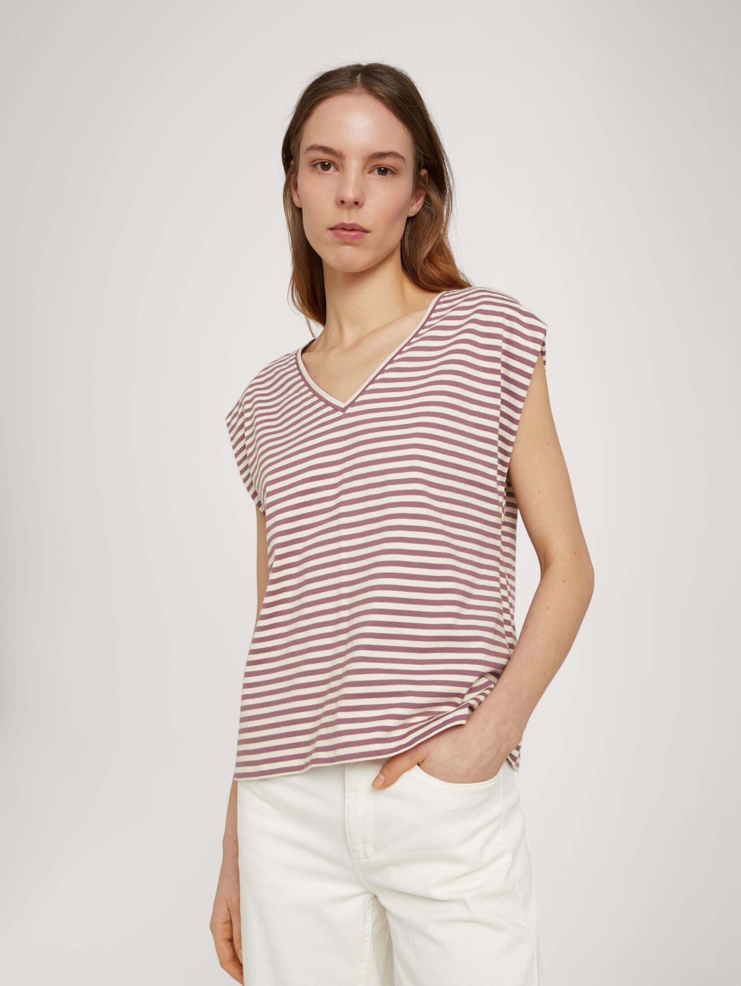 Frauen Shirts & Tops TOM TAILOR DENIM T-Shirt in Creme - PC02516