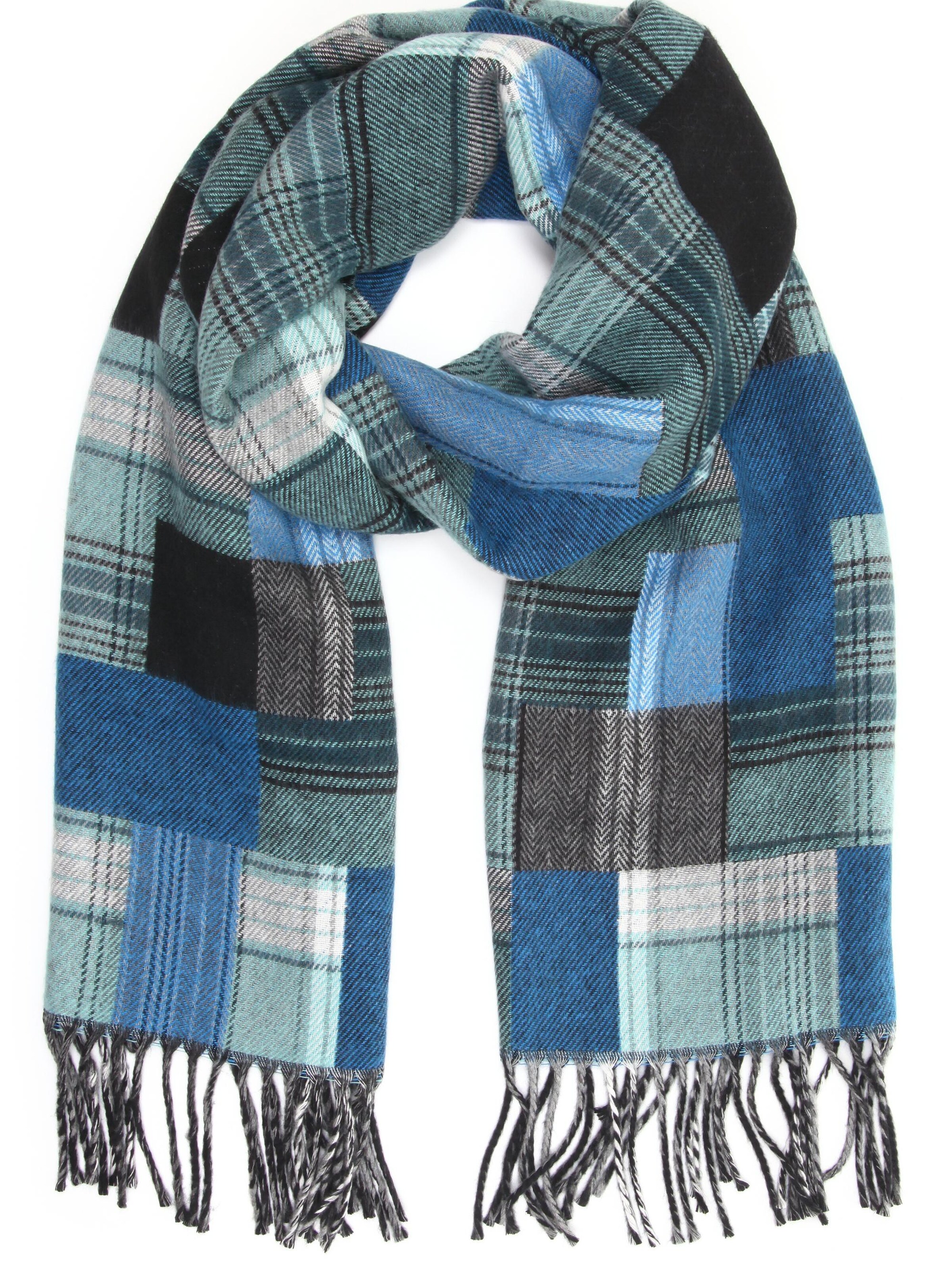 COLLEZIONE ALESSANDRO Scarf 'Claire' in Blue: front