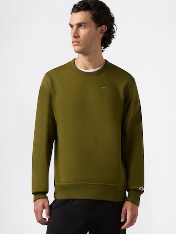 Champion Authentic Athletic Apparel - Sudadera en verde: frente