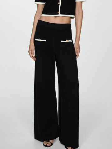 MANGO Wide Leg Hose 'Ladydi' in Schwarz: Vorderseite