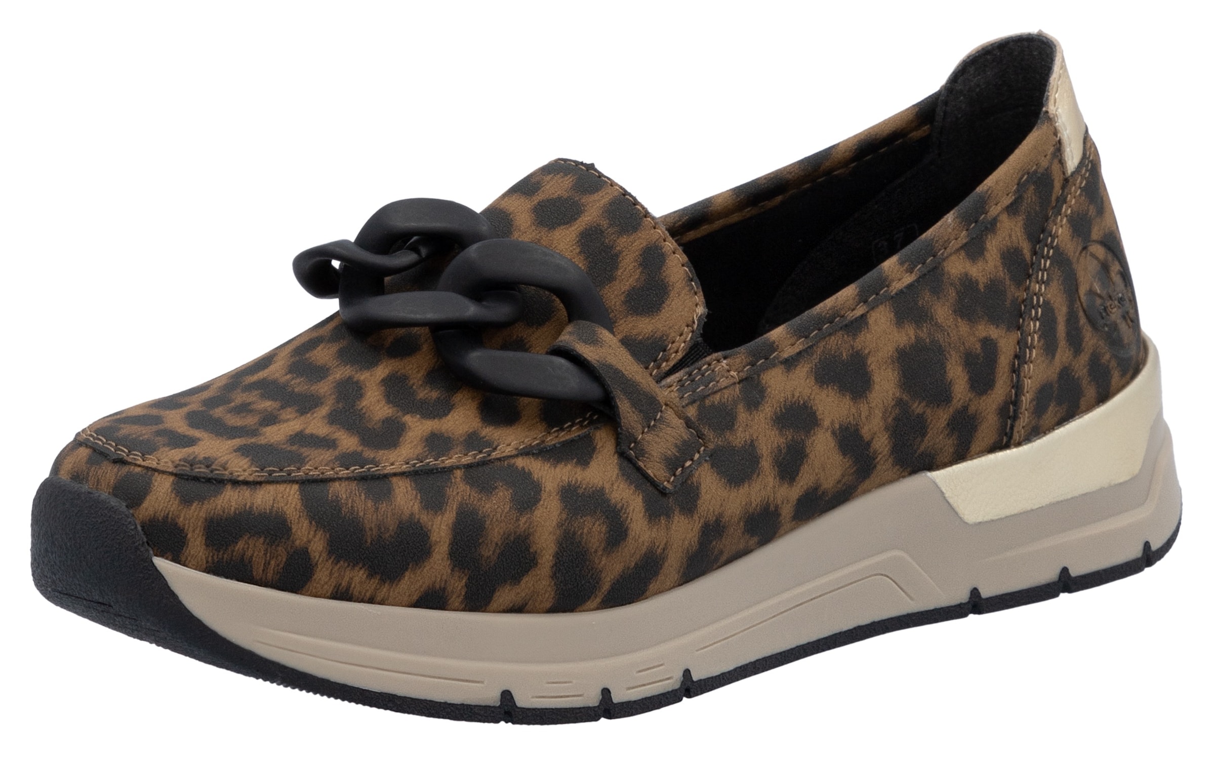 Rieker Slip-ons in Brown: front