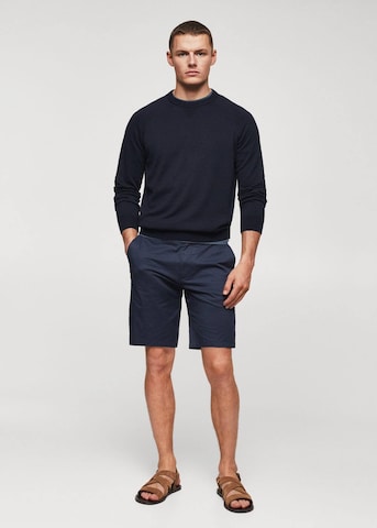 MANGO MAN Pullover 'Ten' in Blau