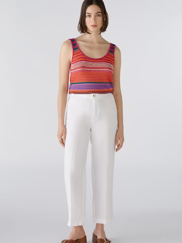 OUI Regular Pleated Pants in White