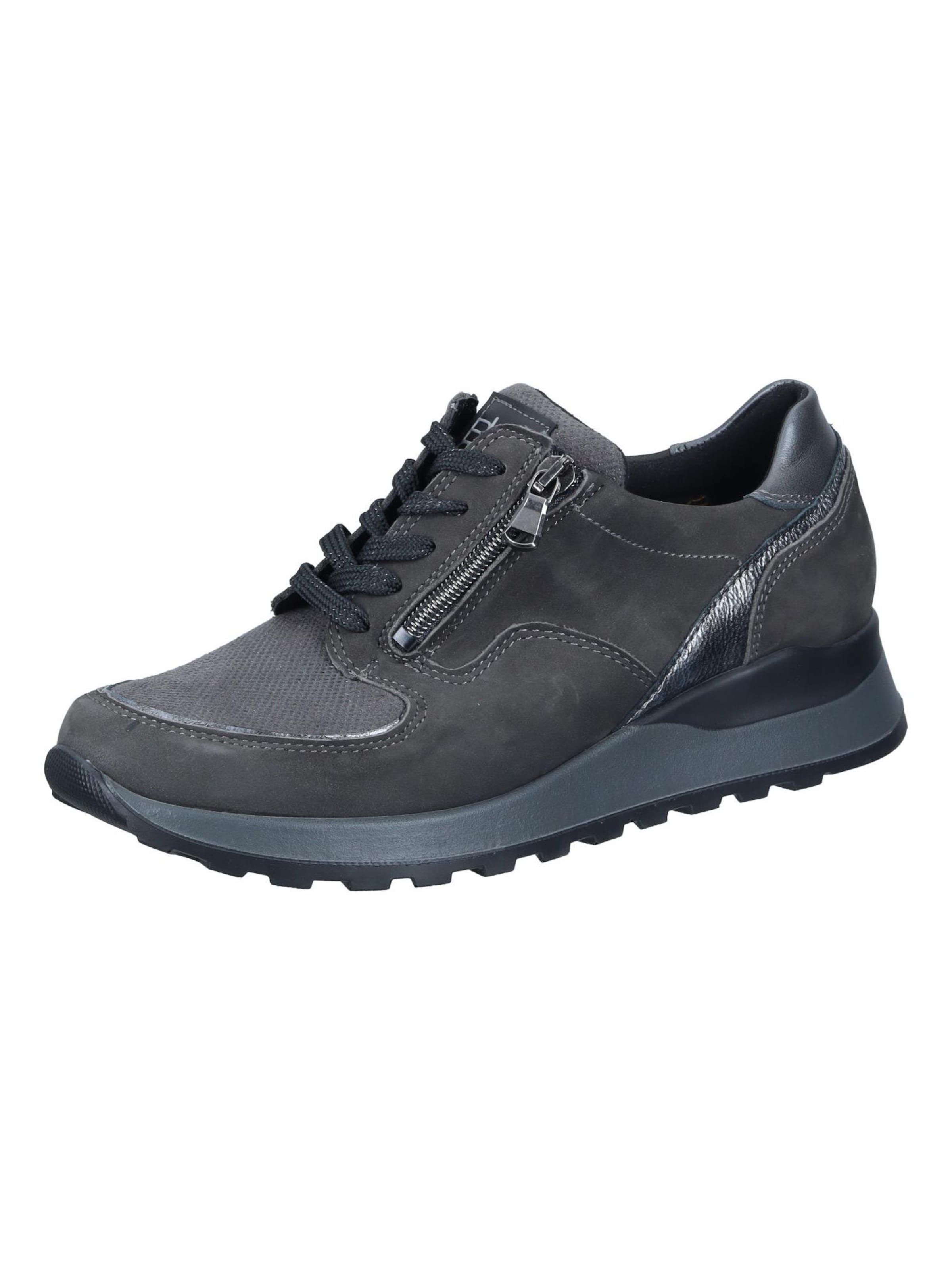 WALDLÄUFER Lace-Up Shoes 'Schnürer' in Grey: front
