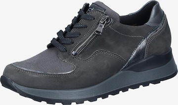 WALDLÄUFER Schnürschuh in Grau: Vorderseite