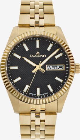 DUGENA Analog Watch in Gold: front