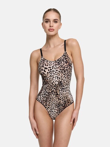 cfab (formerly creamy fabrics) Shapingbody 'Bodysuit Sculpting Shapewear mit Slip'‌‌‌‌‌‌‌‌ in Beige