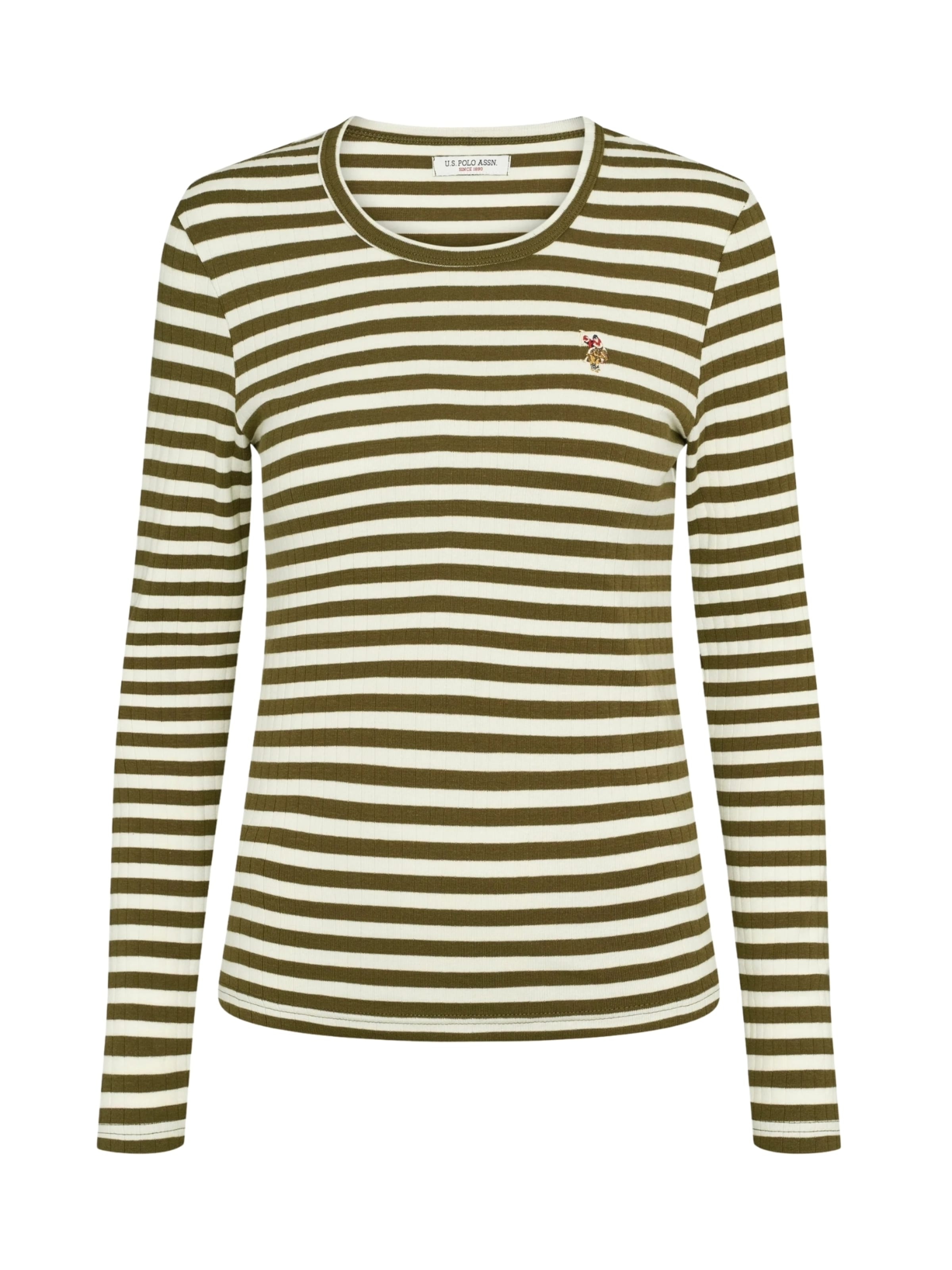 U.S. POLO ASSN. Shirts ' Chanett ' i grøn: forside