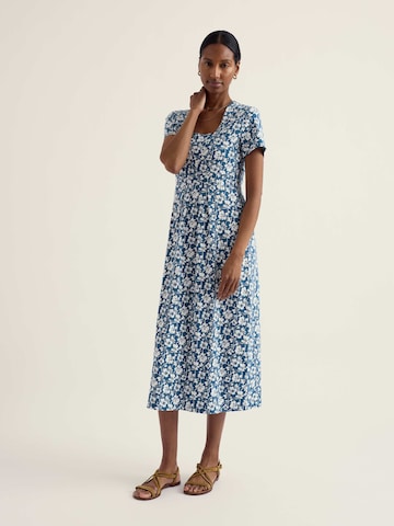 Seasalt Cornwall Jurk 'Seed Packet' in Blauw: voorkant