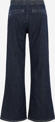 MAMALICIOUS Wide Leg Plisserte jeans 'HAMPTON' i blå