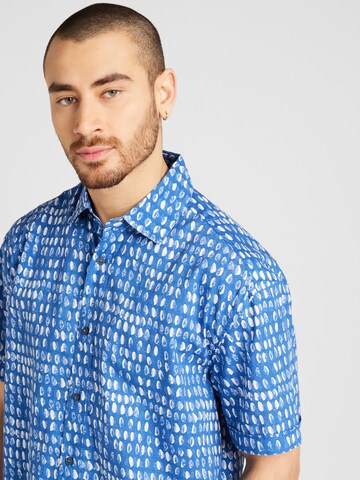 s.Oliver - Ajuste confortable Camisa en azul