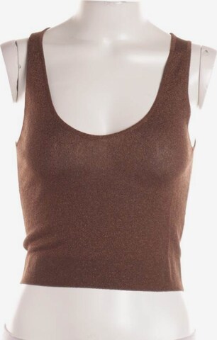 Brunello Cucinelli Top & Shirt in S in Brown: front