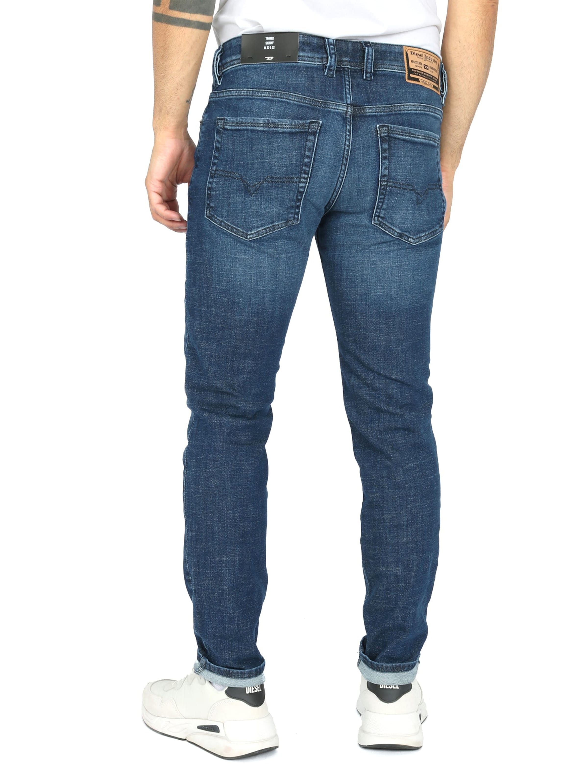 DIESEL Skinny Jeans 'TROXER' in Blue