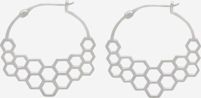 Gemshine Ohrringe 'Bienenwabe' in silber, Produktansicht