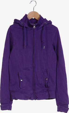 PUMA Sweatshirt & Zip-Up Hoodie in S in Purple: front