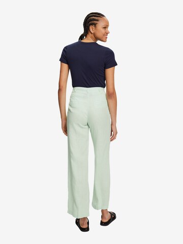 Wide Leg Pantalon à plis ESPRIT en vert