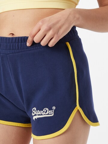 Superdry Regular Broek 'College' in Blauw