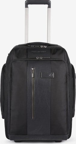 Piquadro Rucksacktrolley 'Brief' in Schwarz: predná strana