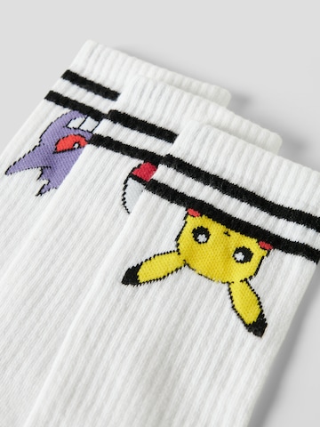 NAME IT Socks 'NKMMORTEN POKEMON' in White