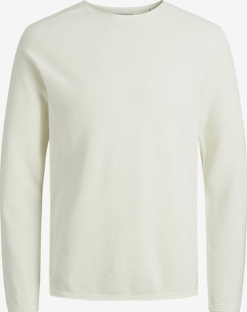Pull-over 'JJEHill' JACK & JONES en blanc : devant