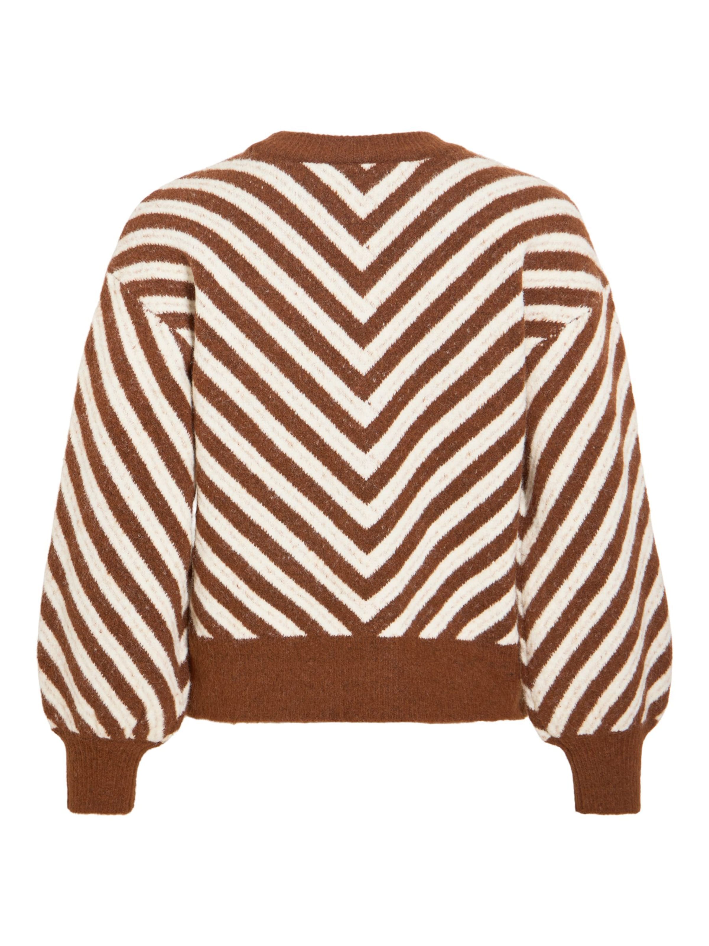 VILA Pullover 'VILUNA' i brun