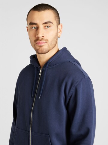 WEEKDAY Zip-Up Hoodie in Blue