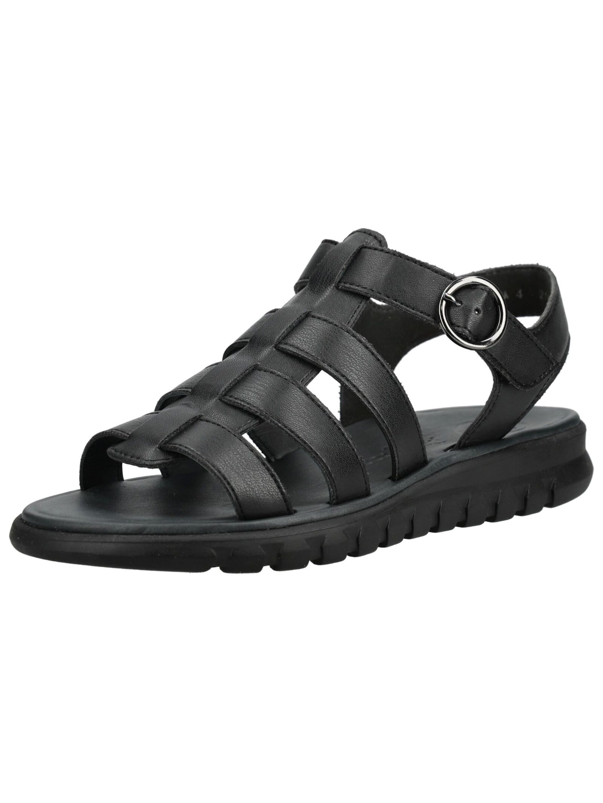 Paul Green Strap sandal in Black: front
