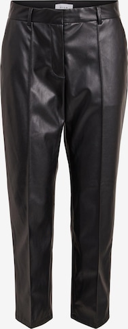 VILA Trousers with creases 'Dagmar' in Black: front