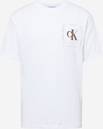 Calvin Klein Jeans Shirt in White: front