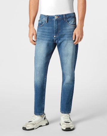 Philipp Plein - regular Vaquero en azul: frente