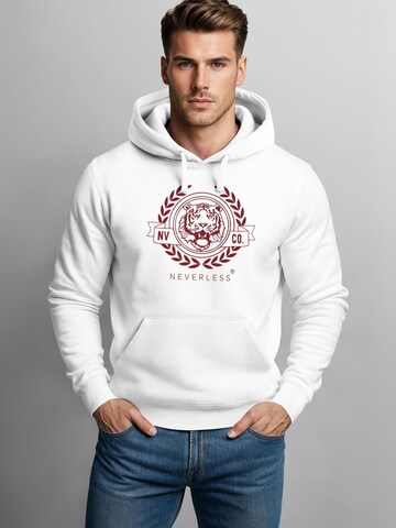 Neverless Sweatshirt 'Academic Tiger' in White
