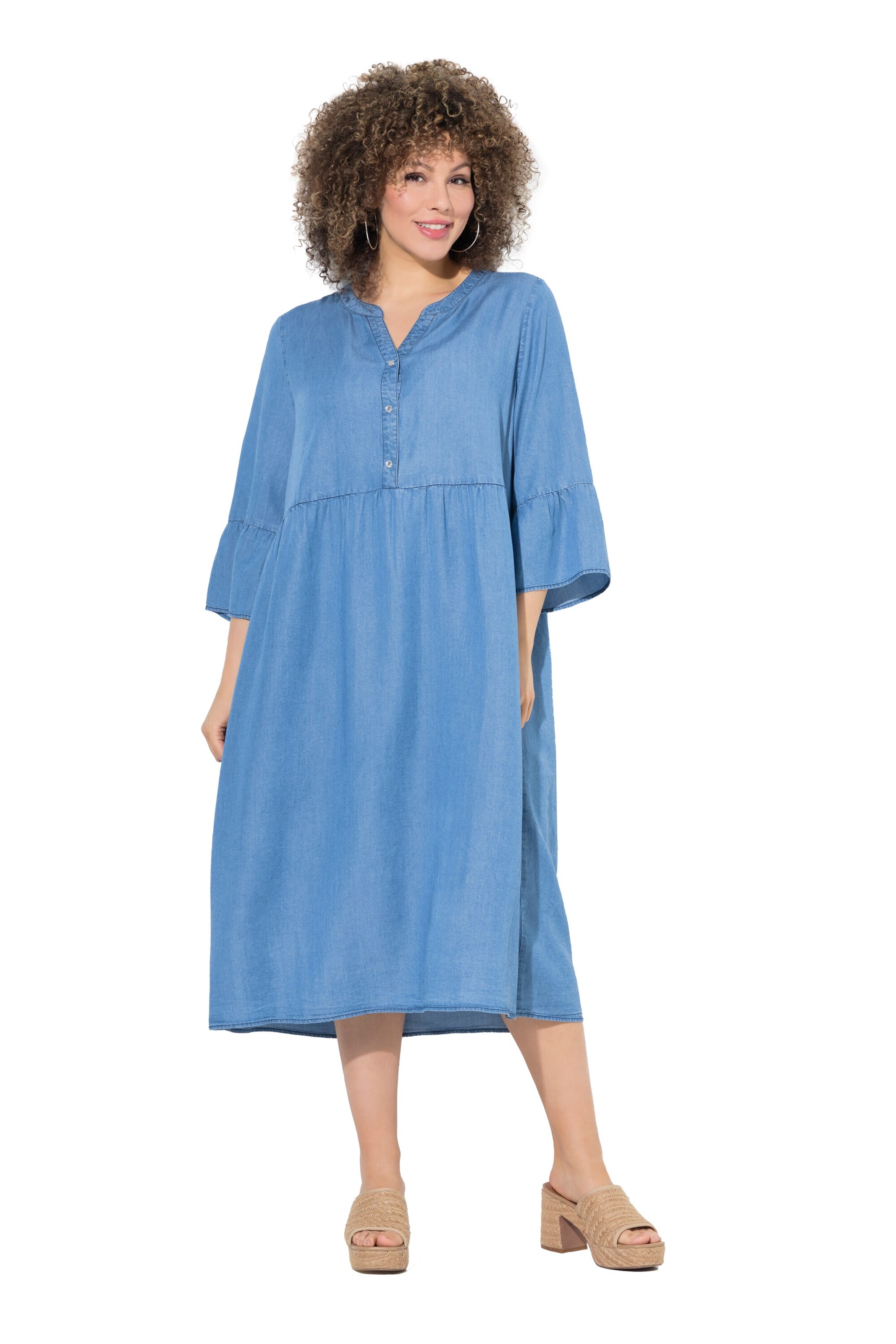 Ulla Popken Dress in Blue: front